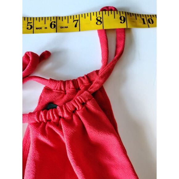 Ralph Lauren Strappy Maxi Dress Cropped Sleeveless Red Womens Size Small - Picture 10 of 15